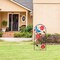 34" Metal Flower & Butterfly Garden Stake – Decorative Outdoor Yard Art for Lawn & Patio (Red)